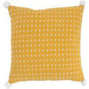 Coussins Future Home Coussin &agrave; pompons en polycoton 40x40cm Jaune 40x40 cm. . Maison & D&eacute;co > Coussins.