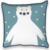 Coussins Future Home Coussin enfant imprim&eacute; en coton 40x40cm Bleu 40x40 cm. . Maison & D&eacute;co > Coussins.