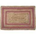 D&eacute;coration sur Grenoble : Tapis Stof Tapis en jute mod&egrave;le berry 60 x 90 cm grenache Beige 60x90 cm. . Maison & D&eacute;co > Tapis.