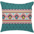 Coussins Future Home Coussin ethnique &agrave; pompons en coton 40x40cm Multicolore 40x40 cm. . Maison & D&eacute;co > Coussins.