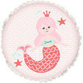 Linge de maison sur Grenoble : Coussins Future Home Coussin enfant imprim&eacute; sir&egrave;ne en coton 30x30cm Rose 30x30 cm. . Maison & D&eacute;co > Coussins.