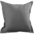 Linge de maison sur Grenoble : Taies d'oreillers, traversins Stof Taie d'oreiller unie 65 x 65 cm Anthracite
