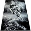 D&eacute;coration sur Grenoble : Tapis Rugsx Tapis BCF FLASH 33454/170 - Astronaute 160x225 cm Noir 160x225 cm. . Maison & D&eacute;co > Tapis.