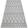 Tapis Rugsx Tapis SENSE Micro 81249 ZIGZAG ETNO blanc/bleu 200x290 cm Blanc 200x290 cm. . Maison & D&eacute;co > Tapis.