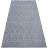 Tapis Rugsx Tapis SENSE Micro 81249 ZIGZAG ETNO argentin/blanc 120x170 cm Blanc 120x170 cm. . Maison & D&eacute;co > Tapis.