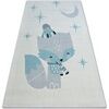 Tapis Rugsx Tapis PASTEL 18402/062 - PETIT RENARD cr&egrave;me 120x170 cm Blanc 120x170 cm. . Maison & D&eacute;co > Tapis.