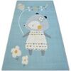 Tapis Rugsx Tapis PASTEL 18403/032 - PETITE SOURIS bleu 120x170 cm Bleu 120x170 cm. . Maison & D&eacute;co > Tapis.