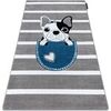 Tapis Rugsx Tapis PETIT BULLDOG CHIEN gris 160x220 cm Gris 160x220 cm. . Maison & D&eacute;co > Tapis.