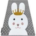 D&eacute;coration sur Grenoble : Tapis Rugsx Tapis PETIT BUNNY PETIT LAPIN gris 160x220 cm Gris 160x220 cm. . Maison & D&eacute;co > Tapis.