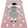 Tapis Rugsx Tapis PETIT DOLLY mouton rose 140x190 cm Rose 140x190 cm. . Maison & D&eacute;co > Tapis.