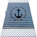 Tapis Rugsx Tapis PETIT MARINE ANCRE MER bleu 160x220 cm Bleu 160x220 cm. . Maison & D&eacute;co > Tapis.