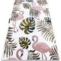 Tapis Rugsx Tapis PETIT GARDEN FLAMINGOS FEUILLES DE MONSTERA 160x220 cm Beige 160x220 cm. . Maison & D&eacute;co > Tapis. Grenoble