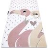 Tapis Rugsx Tapis PETIT FLAMINGOS C?URS cr&egrave;me 80x150 cm Beige 80x150 cm. . Maison & D&eacute;co > Tapis.