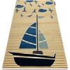 Tapis Rugsx Tapis PETIT SAIL bateau, voilier or 80x150 cm Dor&eacute; 80x150 cm. . Maison & D&eacute;co > Tapis.