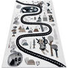 Tapis Rugsx Tapis FUN Route pour enfants, rue, animaux 120x170 cm Beige 120x170 cm. . Maison & D&eacute;co > Tapis.