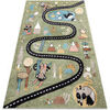 Tapis Rugsx Tapis FUN Route pour enfants, rue, animaux 240x330 cm Vert 240x330 cm. . Maison & D&eacute;co > Tapis.