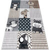 Tapis Rugsx Tapis FUN Pets pour enfants, animaux gris 120x170 cm Gris 120x170 cm. . Maison & D&eacute;co > Tapis.
