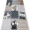Tapis Rugsx Tapis FUN Pets pour enfants, animaux gris 200x290 cm Gris 200x290 cm. . Maison & D&eacute;co > Tapis.