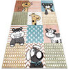Tapis Rugsx Tapis FUN Pets pour enfants, animaux color&eacute; 80x150 cm Multicolore 80x150 cm. . Maison & D&eacute;co > Tapis.
