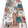 Tapis Rugsx Tapis FUN Gatti pour enfants, chats animaux 160x220 cm Rose 160x220 cm. . Maison & D&eacute;co > Tapis.
