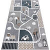 Tapis Rugsx Tapis FUN Strade pour enfants, rue, ville 160x220 cm Gris 160x220 cm. . Maison & D&eacute;co > Tapis.