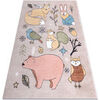 Tapis Rugsx Tapis FUN Forester pour enfants, animaux, for&ecirc;t 200x290 cm Beige 200x290 cm. . Maison & D&eacute;co > Tapis.