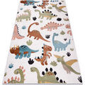D&eacute;coration sur Grenoble : Tapis Rugsx Tapis FUN Dino pour enfants Dinosaures cr&egrave;me 160x220 cm Beige 160x220 cm. . Maison & D&eacute;co > Tapis.
