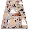 Tapis Rugsx Tapis FUN Kittens pour enfants, chats beige 200x290 cm Beige 200x290 cm. . Maison & D&eacute;co > Tapis.