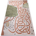 D&eacute;coration sur Grenoble : Tapis Rugsx Tapis FUN Honey pour enfants, ours, abeilles 180x270 cm Beige 180x270 cm. . Maison & D&eacute;co > Tapis.