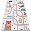 Tapis Rugsx Tapis FUN Polar pour enfants rues, for&ecirc;t, 180x270 cm Beige 180x270 cm. . Maison & D&eacute;co > Tapis.