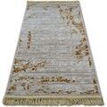 Tapis Rugsx Tapis ACRYLIQUE MANYAS 193AA Marron/Cr&egrave;me franges 80x150 cm Marron 80x150 cm. . Maison & D&eacute;co > Tapis.
