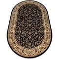 Tapis Rugsx Tapis ROYAL ADR ovale mod&egrave;le 1745 noir 200x290 cm Noir 200x290 cm. . Maison & D&eacute;co > Tapis. Grenoble