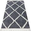 Tapis Rugsx Tapis BERBER CROSS B5950 gris et blanc 160x220 cm Gris 160x220 cm. . Maison & D&eacute;co > Tapis.
