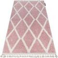 Tapis Rugsx Tapis BERBER TROIK A0010 rose et blanc 160x220 cm Rose 160x220 cm. . Maison & D&eacute;co > Tapis. Grenoble