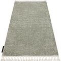 Tapis Rugsx Tapis BERBER 9000 vert Franges berb&egrave;re marocain 80x150 cm Vert 80x150 cm. . Maison & D&eacute;co > Tapis.