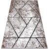 Tapis Rugsx Tapis moderne COZY 8872 Wall, g&eacute;om&eacute;trique, trian 80x150 cm Marron 80x150 cm. . Maison & D&eacute;co > Tapis.