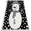 Tapis Rugsx Tapis enfant moderne JOY Snowman bonhomme de 140x190 cm Noir 140x190 cm. . Maison & D&eacute;co > Tapis.