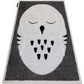 D&eacute;coration sur Grenoble : Tapis Rugsx Tapis enfant moderne JOY Owl, Hibou pour 140x190 cm Gris 140x190 cm. . Maison & D&eacute;co > Tapis.