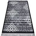 Tapis Rugsx Tapis MAROC P658 Flocons de neige noir 180x270 cm Noir 180x270 cm. . Maison & D&eacute;co > Tapis. Grenoble