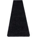 D&eacute;coration sur Grenoble : Tapis Rugsx Tapis, le tapis de couloir SOFFI shaggy 70x300 cm Noir 70x300 cm. . Maison & D&eacute;co > Tapis.