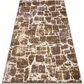D&eacute;coration sur Grenoble : Tapis Rugsx Tapis MEFE moderne 6184 Pavage brique 140x190 cm Beige 140x190 cm. . Maison & D&eacute;co > Tapis.