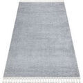 Tapis Rugsx Tapis SEVILLA PC00B rayures gris Franges berb&egrave;re 120x170 cm Gris 120x170 cm. . Maison & D&eacute;co > Tapis.