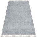 Tapis Rugsx Tapis SEVILLA PC00B rayures gris Franges berb&egrave;re 140x190 cm Gris 140x190 cm. . Maison & D&eacute;co > Tapis. Grenoble