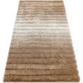 Tapis Rugsx Tapis moderne FLIM 007-B2 shaggy, Rayures - 120x160 cm Beige 120x160 cm. . Maison & D&eacute;co > Tapis.