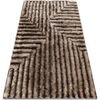 Tapis Rugsx Tapis moderne FLIM 010-B7 shaggy, labyrinthe - 120x160 cm Marron 120x160 cm. . Maison & D&eacute;co > Tapis.