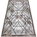 Tapis Rugsx Tapis moderne COZY Tico, g&eacute;om&eacute;trique - Structura 120x170 cm Marron 120x170 cm. . Maison & D&eacute;co > Tapis. Grenoble