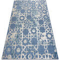 Tapis Rugsx Tapis Structural SOLE D3881 Ornement - tiss&eacute; 160x220 cm Bleu 160x220 cm. . Maison & D&eacute;co > Tapis. Grenoble