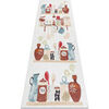 Tapis Rugsx Tapis lavable ANDRE 1299 Vaisselle, pour la 80x200 cm Beige 80x200 cm. . Maison & D&eacute;co > Tapis.