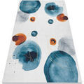 Tapis Rugsx Tapis lavable ANDRE 1112 Abstraction antid&eacute;rapant 80x150 cm Blanc 80x150 cm. . Maison & D&eacute;co > Tapis. Grenoble