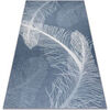 Tapis Rugsx Tapis lavable ANDRE 1148 Plumes antid&eacute;rapant - 80x150 cm Bleu 80x150 cm. . Maison & D&eacute;co > Tapis.